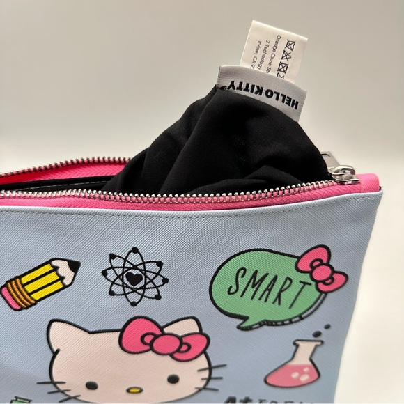 Sanrio Hello Kitty and Friends Large Pencil Pouch Bag (HK Science Rules Blue) - Picture 4 of 5